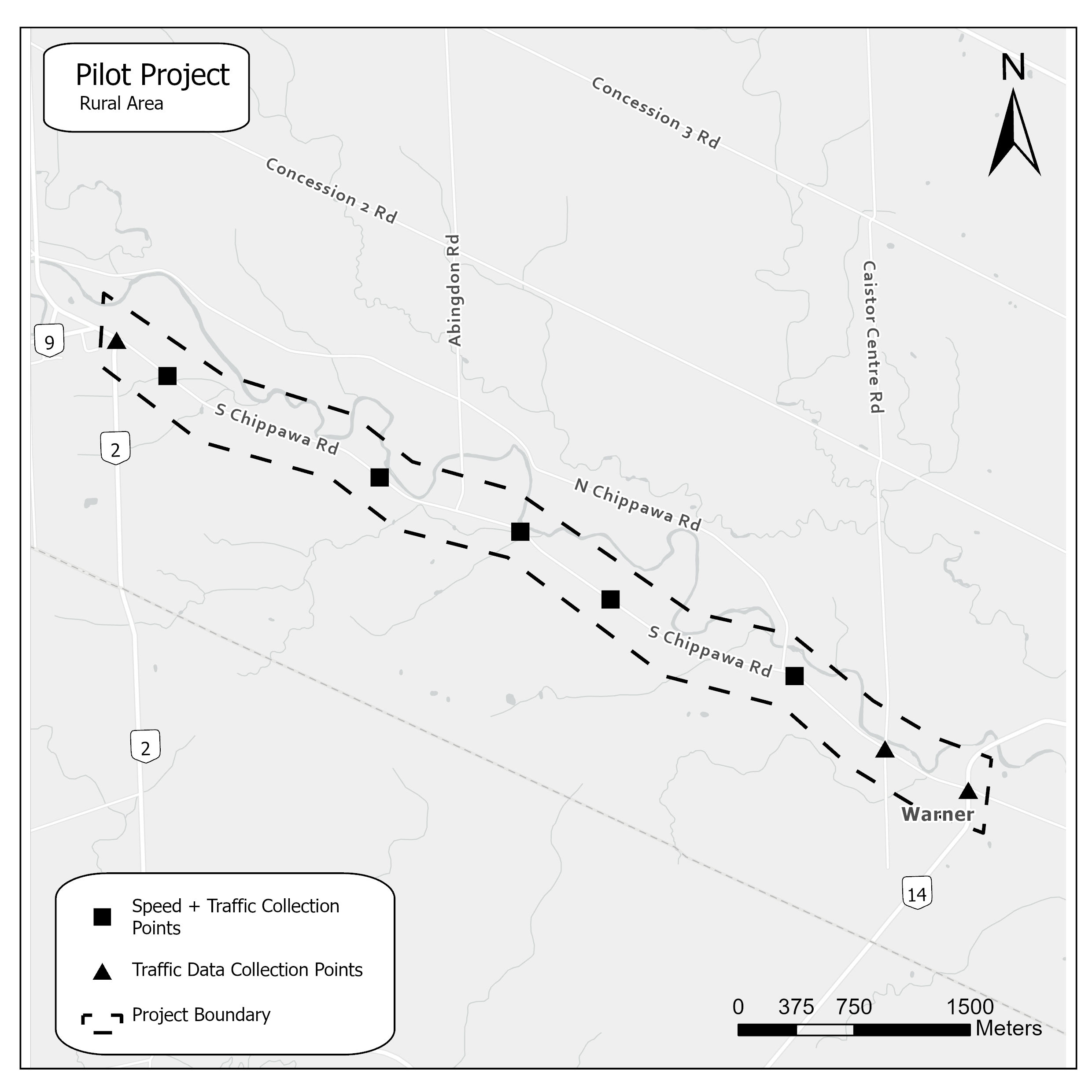 Map of Rural Area Pilot Project