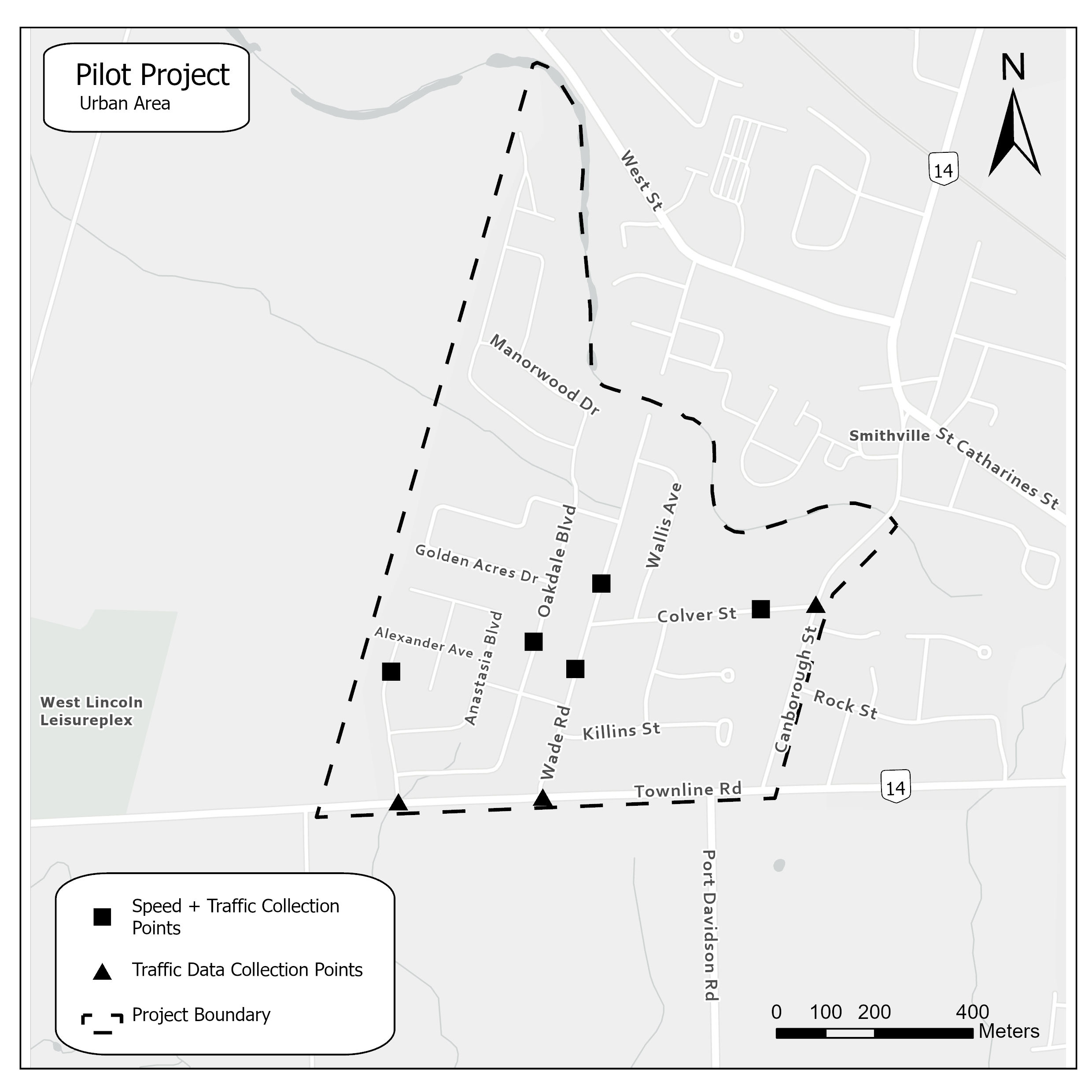 Map of Urban Area Pilot Project