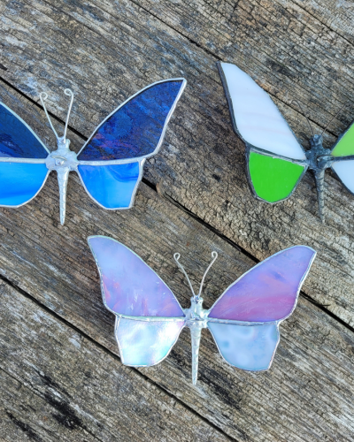 Stained glass butterflies