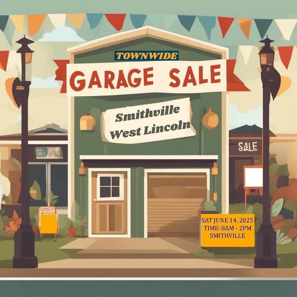 Smithville Garage Sale Saturday, June 14, 2025, 8 a.m. until 2 p.m. Smithville