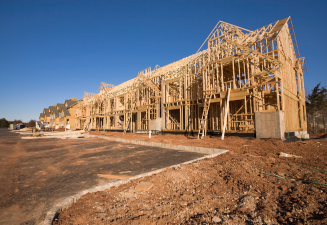 Homes being built