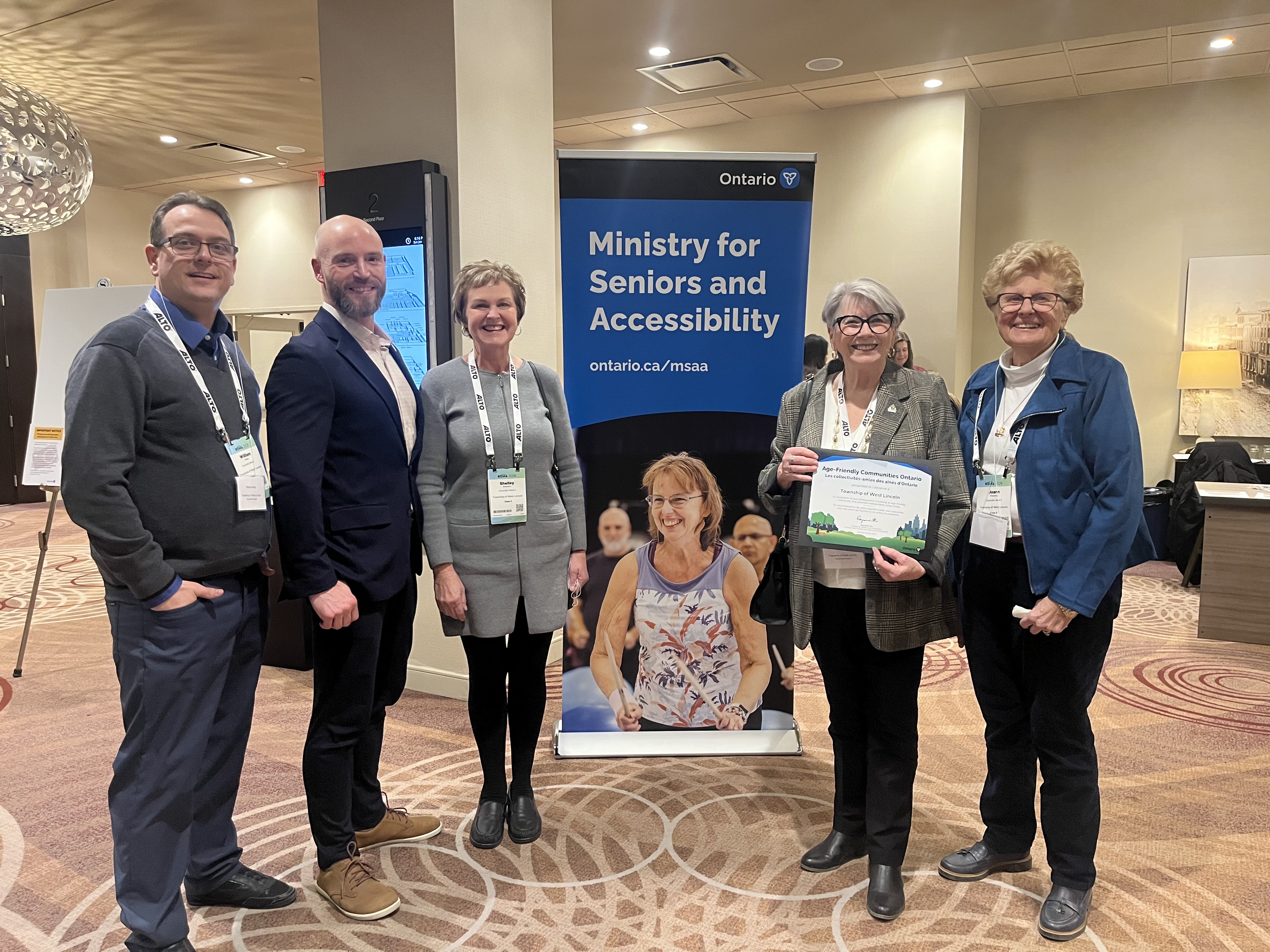 Township representatives at Age Friendly Community Recognition Awards