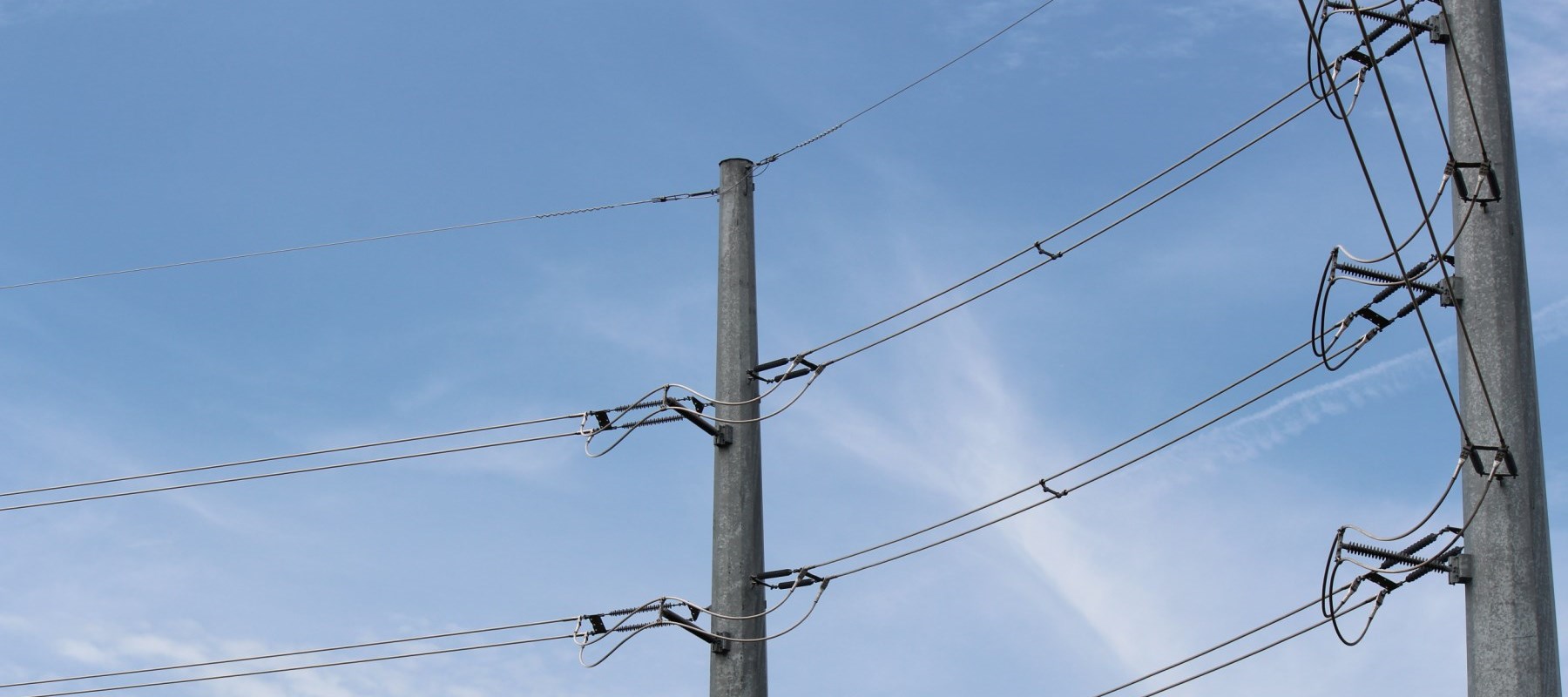 close up of power lines in West Lincoln