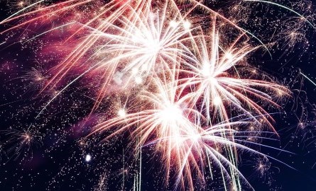 display of colourful fireworks