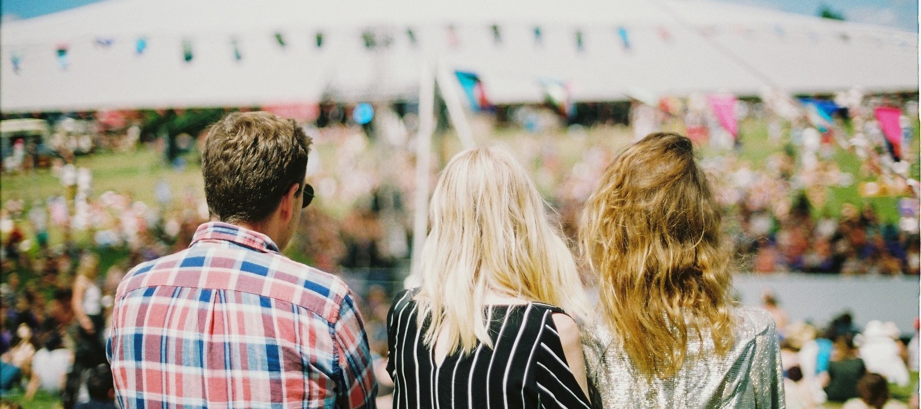 Crowd watching performance at festival