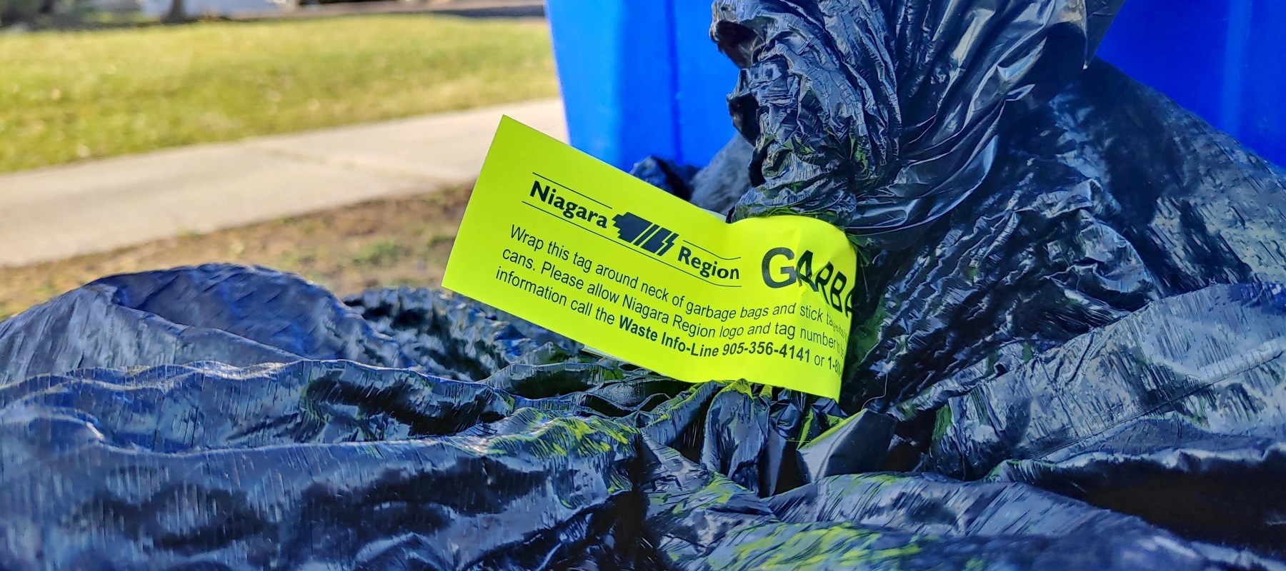 Niagara Region garbage tag 
