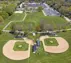 Birds-eye view of sports fields